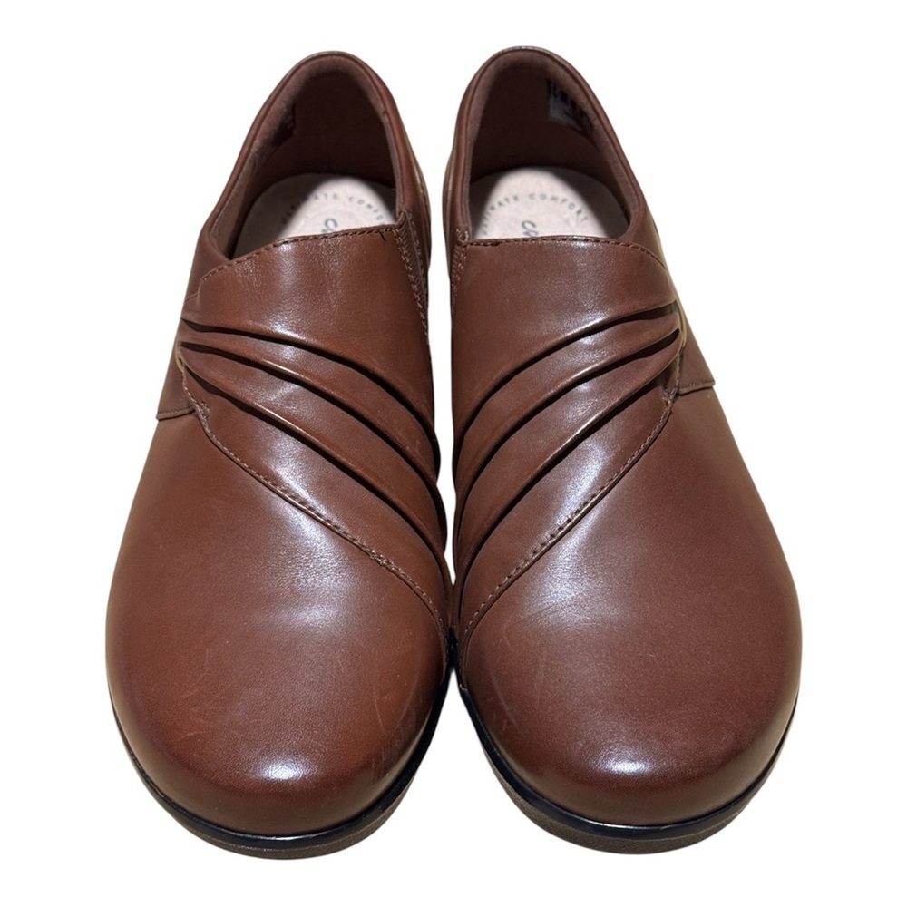 Clarks Brown Leather Women's Loafers
